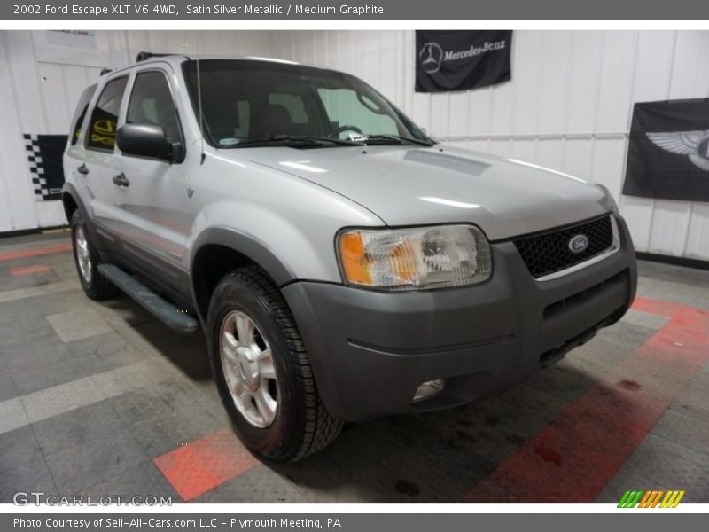 Satin Silver Metallic / Medium Graphite 2002 Ford Escape XLT V6 4WD