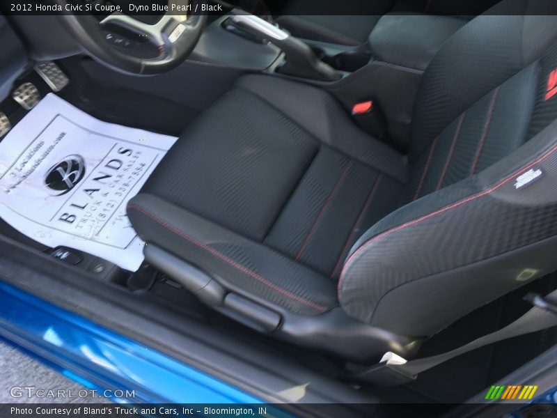 Dyno Blue Pearl / Black 2012 Honda Civic Si Coupe