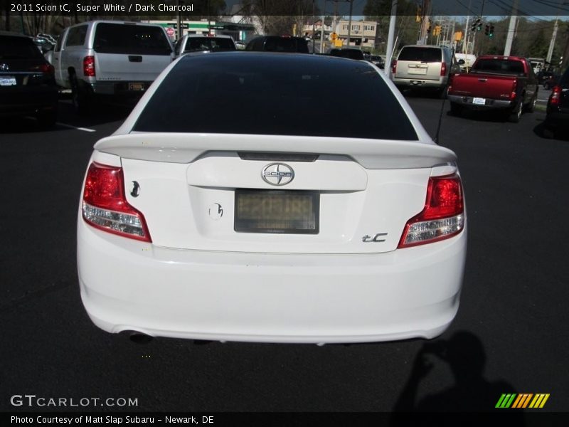 Super White / Dark Charcoal 2011 Scion tC