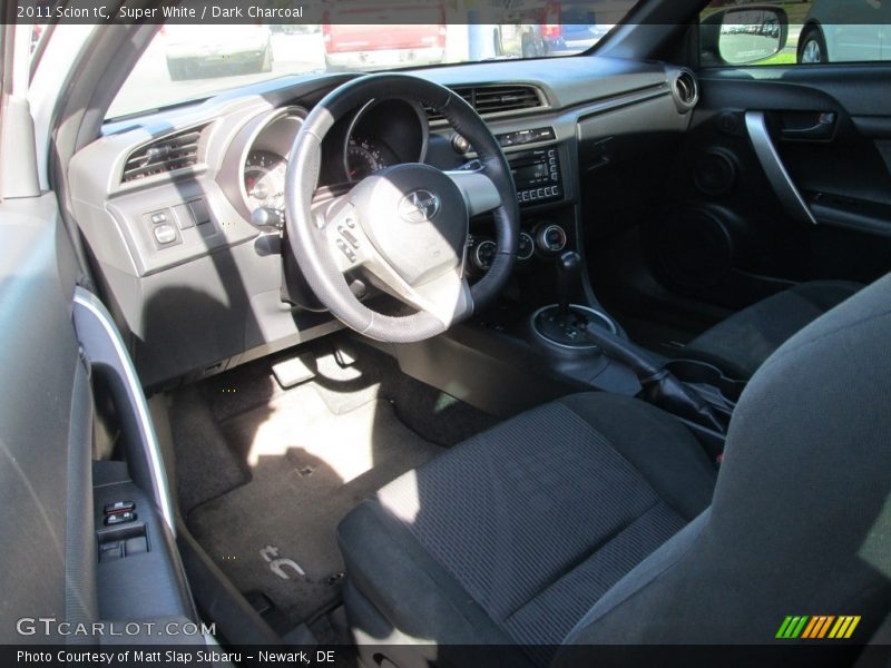 Super White / Dark Charcoal 2011 Scion tC