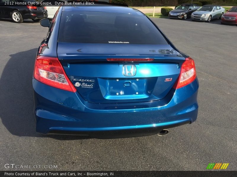 Dyno Blue Pearl / Black 2012 Honda Civic Si Coupe