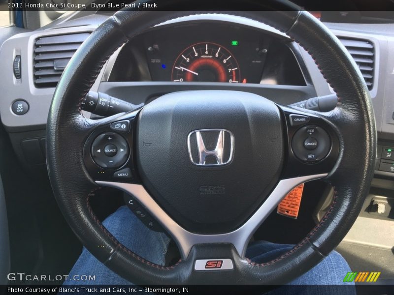 Dyno Blue Pearl / Black 2012 Honda Civic Si Coupe