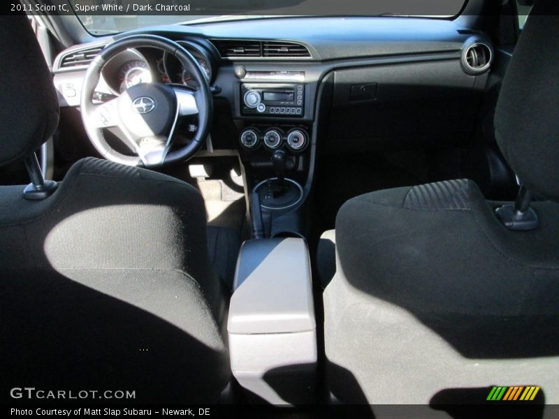 Super White / Dark Charcoal 2011 Scion tC