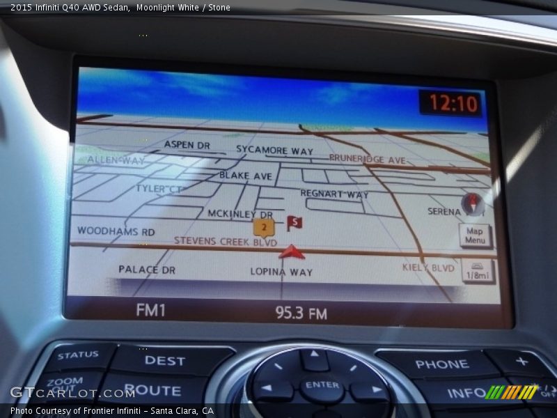 Navigation of 2015 Q40 AWD Sedan