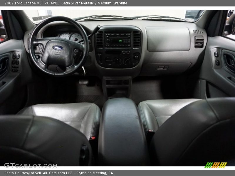 Satin Silver Metallic / Medium Graphite 2002 Ford Escape XLT V6 4WD