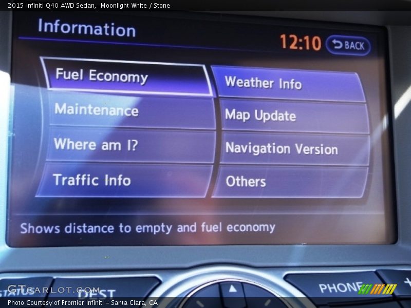 Moonlight White / Stone 2015 Infiniti Q40 AWD Sedan