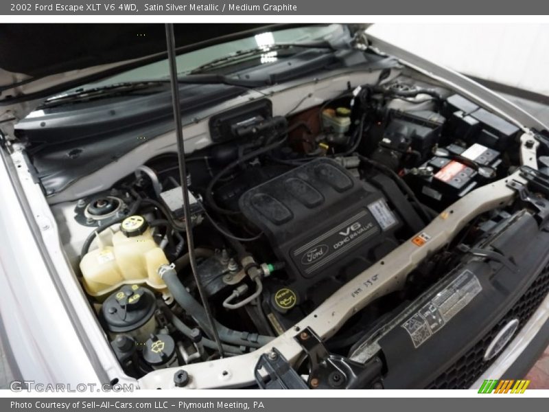 Satin Silver Metallic / Medium Graphite 2002 Ford Escape XLT V6 4WD