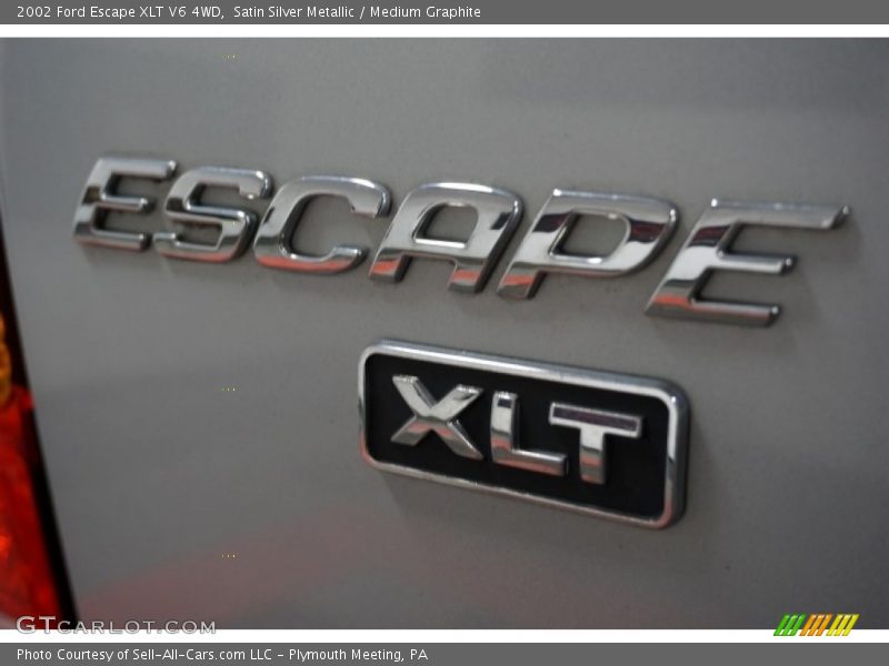 Satin Silver Metallic / Medium Graphite 2002 Ford Escape XLT V6 4WD
