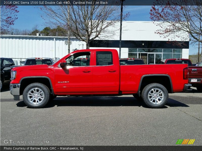 Cardinal Red / Jet Black 2016 GMC Sierra 1500 SLE Double Cab 4WD