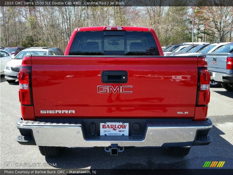 Cardinal Red / Jet Black 2016 GMC Sierra 1500 SLE Double Cab 4WD