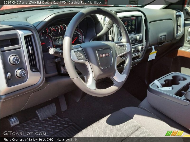 Cardinal Red / Jet Black 2016 GMC Sierra 1500 SLE Double Cab 4WD