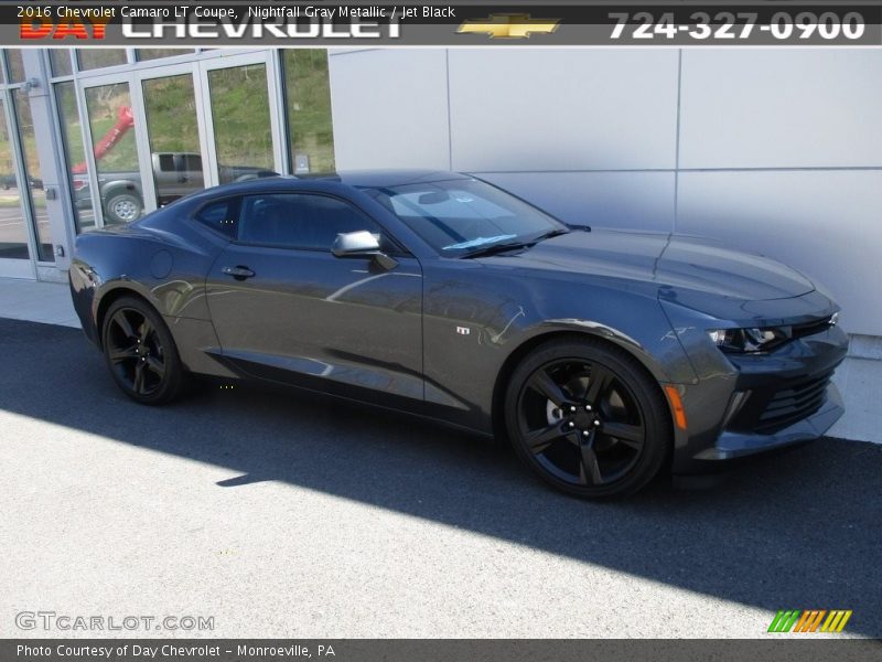 Nightfall Gray Metallic / Jet Black 2016 Chevrolet Camaro LT Coupe