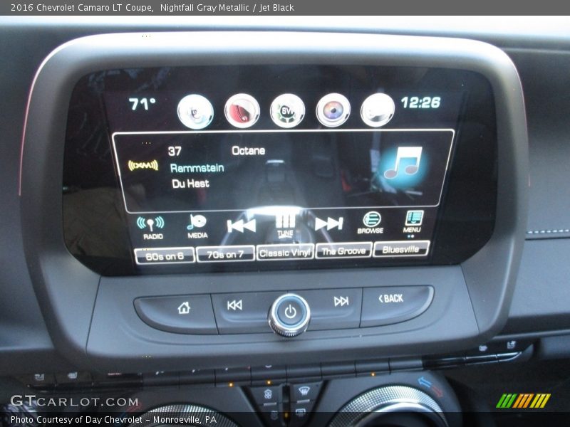 Nightfall Gray Metallic / Jet Black 2016 Chevrolet Camaro LT Coupe