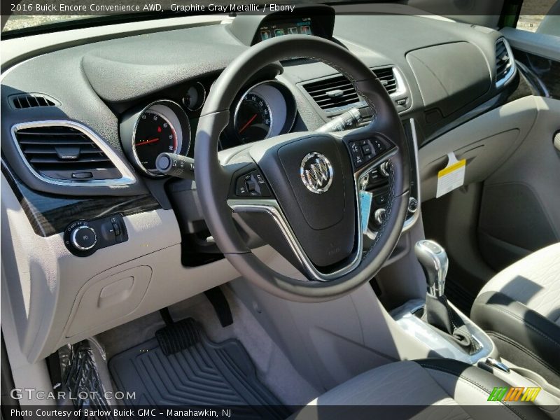 Graphite Gray Metallic / Ebony 2016 Buick Encore Convenience AWD