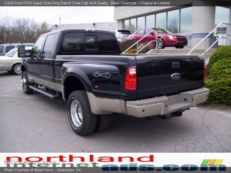 Black Clearcoat / Chaparral Leather 2009 Ford F350 Super Duty King Ranch Crew Cab 4x4 Dually