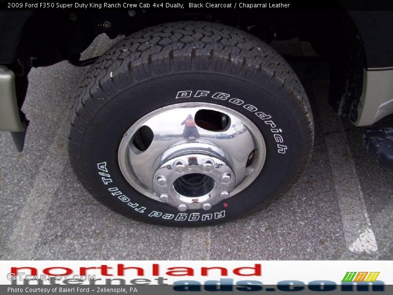 Black Clearcoat / Chaparral Leather 2009 Ford F350 Super Duty King Ranch Crew Cab 4x4 Dually
