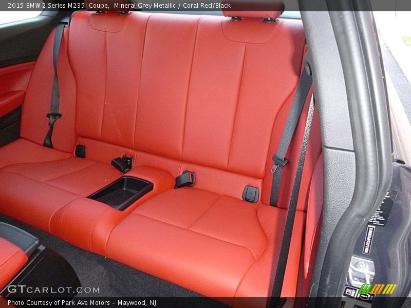 Mineral Grey Metallic / Coral Red/Black 2015 BMW 2 Series M235i Coupe
