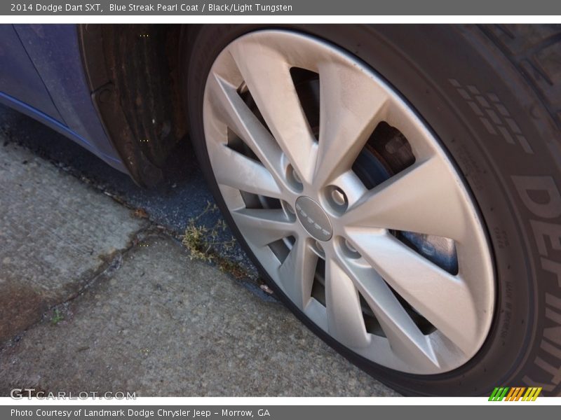 Blue Streak Pearl Coat / Black/Light Tungsten 2014 Dodge Dart SXT