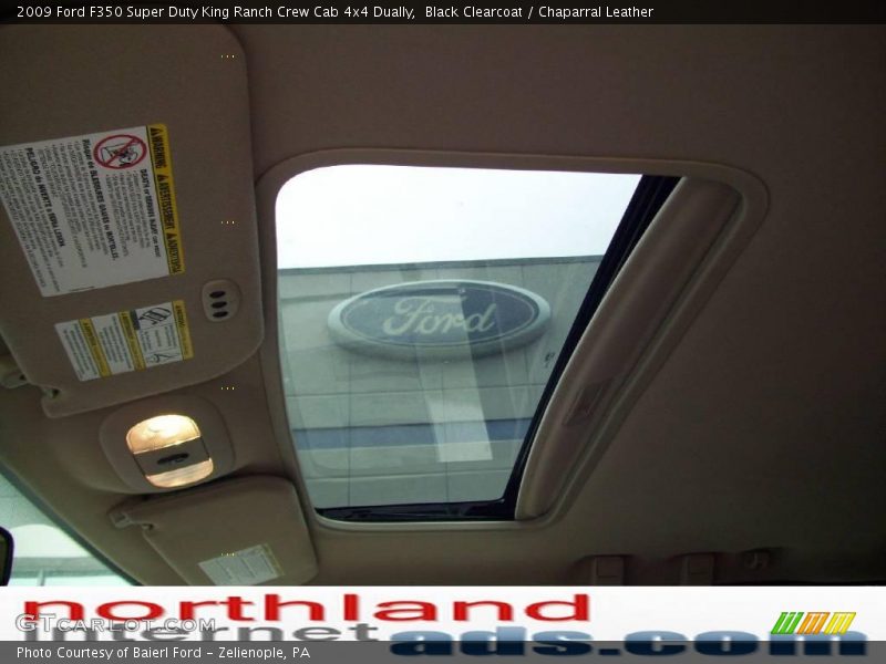 Black Clearcoat / Chaparral Leather 2009 Ford F350 Super Duty King Ranch Crew Cab 4x4 Dually