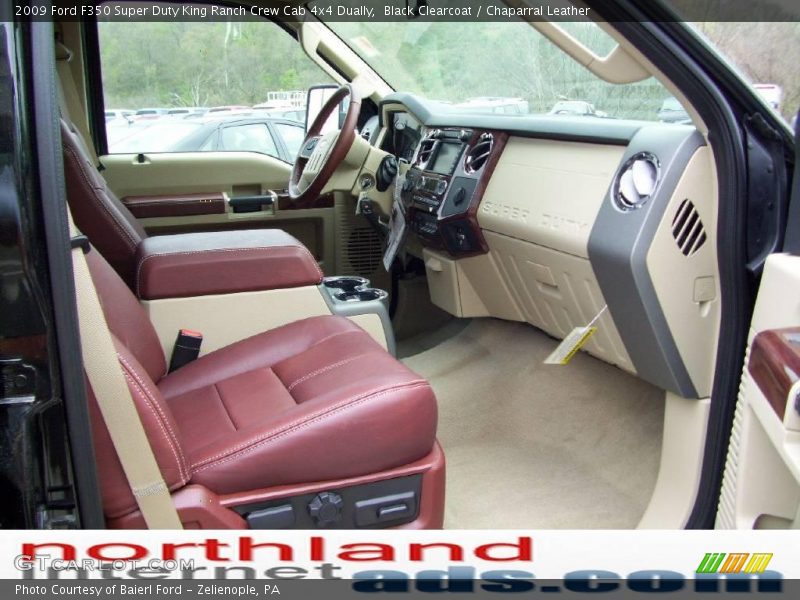 Black Clearcoat / Chaparral Leather 2009 Ford F350 Super Duty King Ranch Crew Cab 4x4 Dually