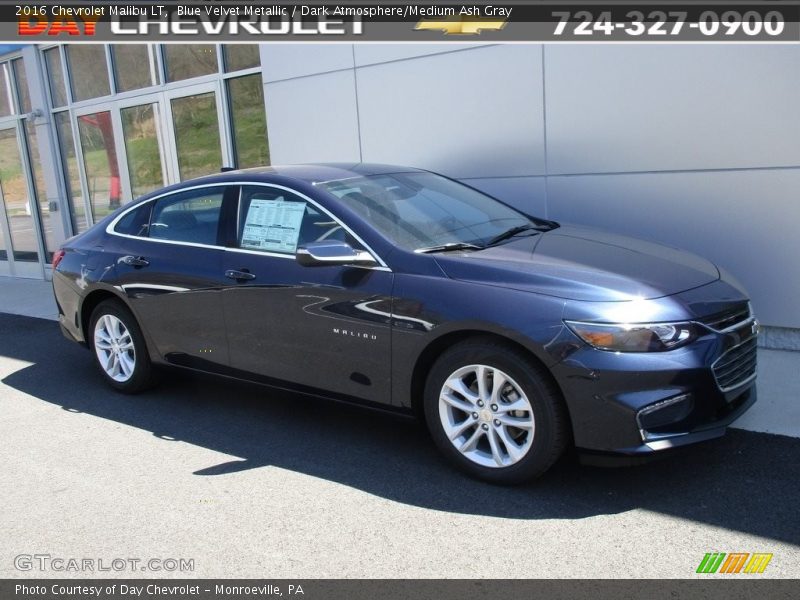 Blue Velvet Metallic / Dark Atmosphere/Medium Ash Gray 2016 Chevrolet Malibu LT