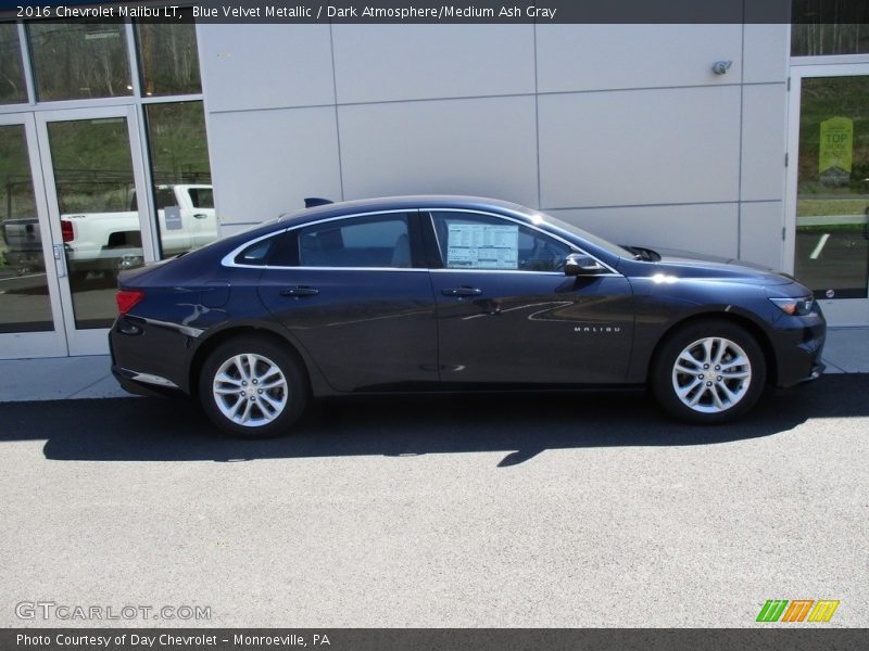 Blue Velvet Metallic / Dark Atmosphere/Medium Ash Gray 2016 Chevrolet Malibu LT