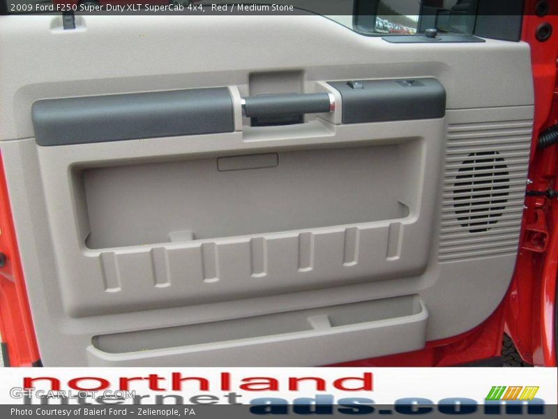 Red / Medium Stone 2009 Ford F250 Super Duty XLT SuperCab 4x4