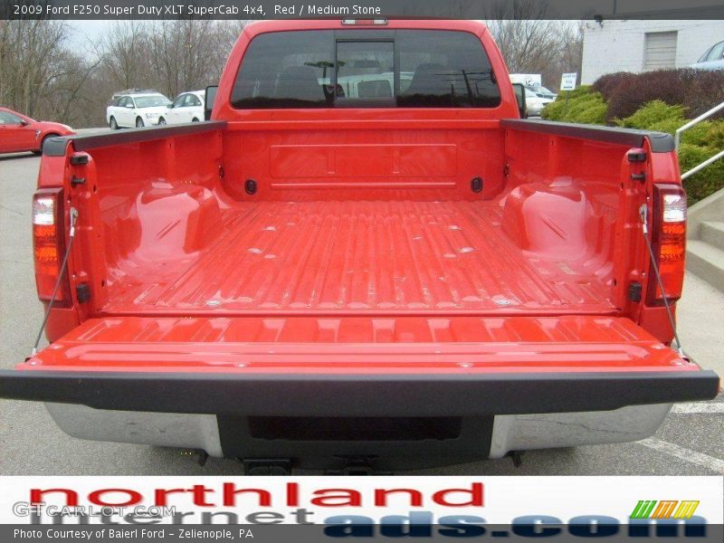 Red / Medium Stone 2009 Ford F250 Super Duty XLT SuperCab 4x4