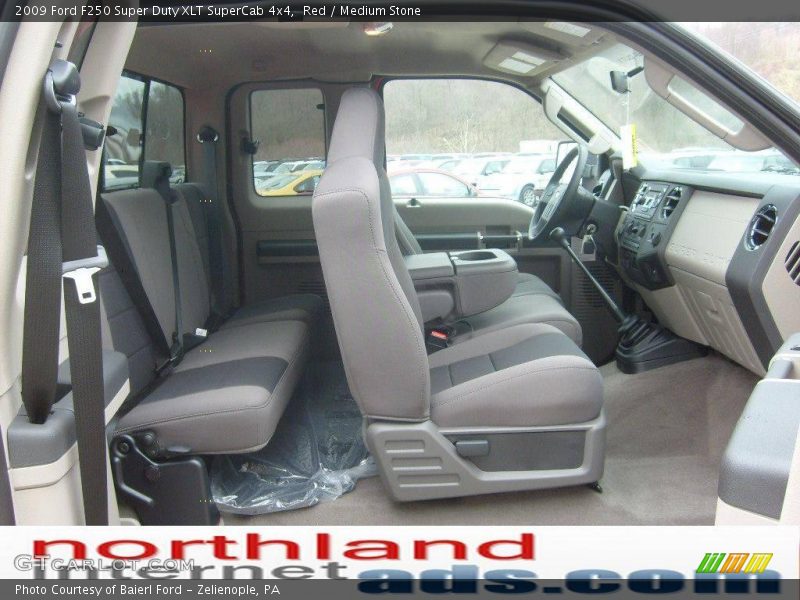 Red / Medium Stone 2009 Ford F250 Super Duty XLT SuperCab 4x4