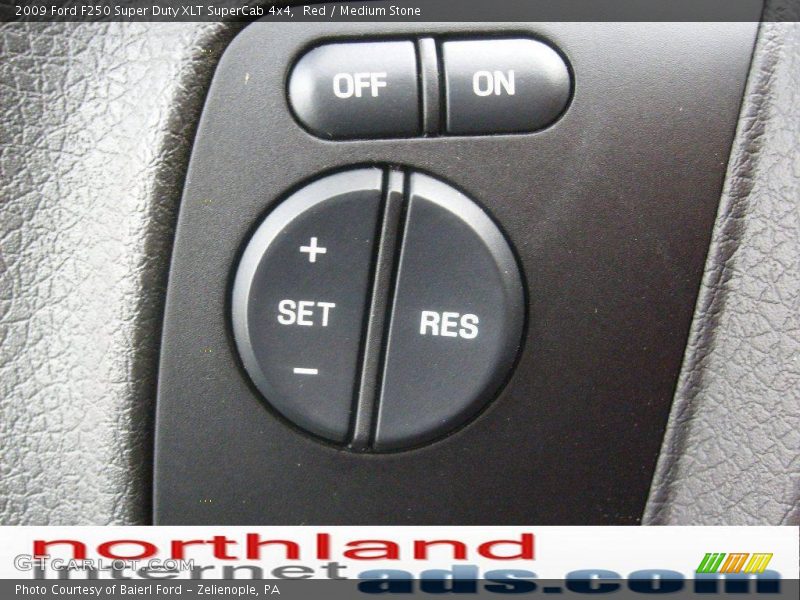 Red / Medium Stone 2009 Ford F250 Super Duty XLT SuperCab 4x4