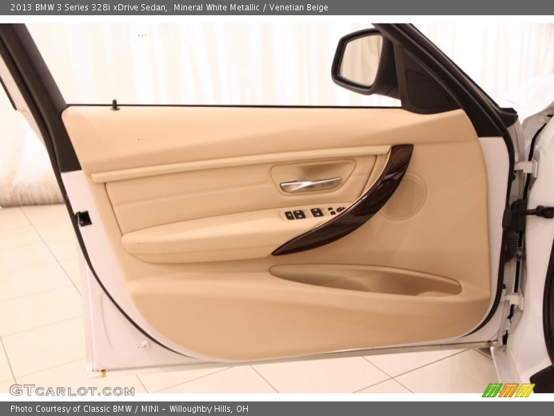 Mineral White Metallic / Venetian Beige 2013 BMW 3 Series 328i xDrive Sedan