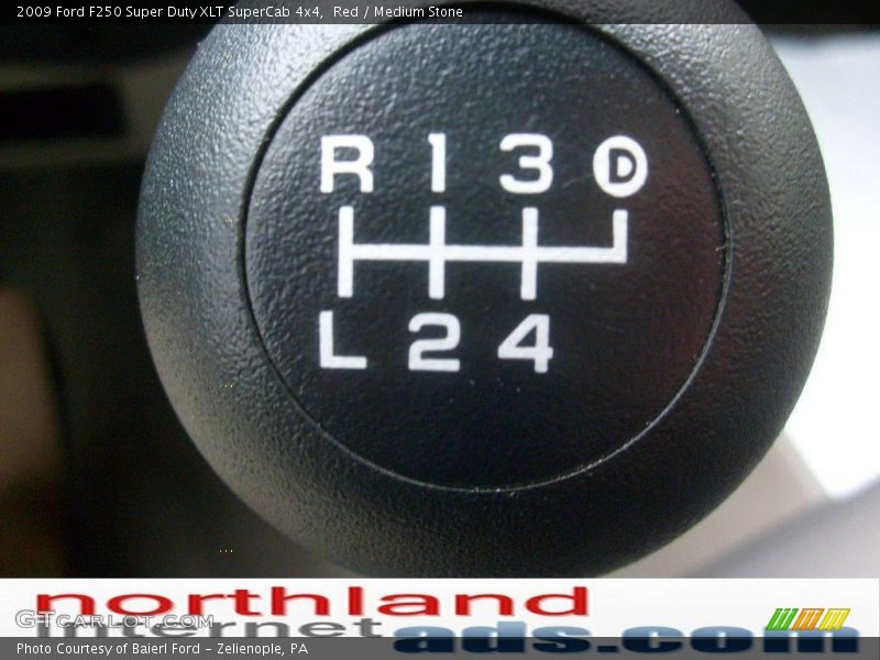 Red / Medium Stone 2009 Ford F250 Super Duty XLT SuperCab 4x4
