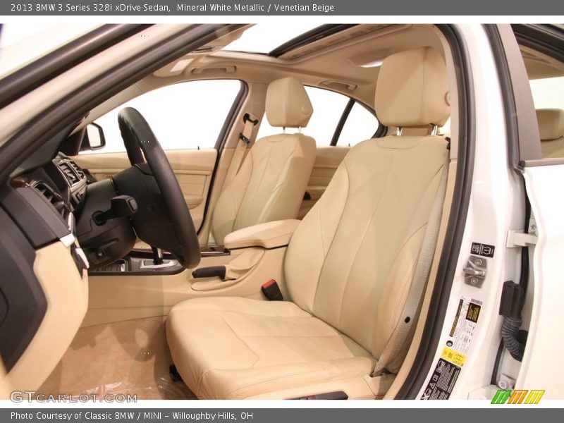 Mineral White Metallic / Venetian Beige 2013 BMW 3 Series 328i xDrive Sedan