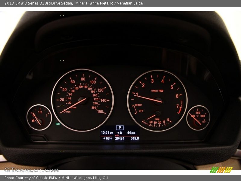 Mineral White Metallic / Venetian Beige 2013 BMW 3 Series 328i xDrive Sedan