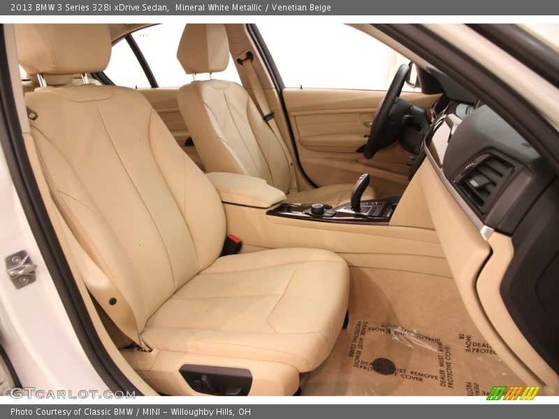 Mineral White Metallic / Venetian Beige 2013 BMW 3 Series 328i xDrive Sedan