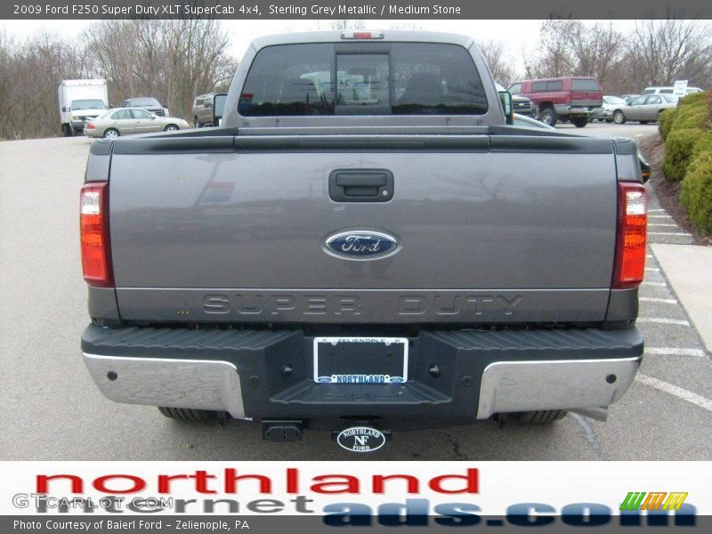 Sterling Grey Metallic / Medium Stone 2009 Ford F250 Super Duty XLT SuperCab 4x4