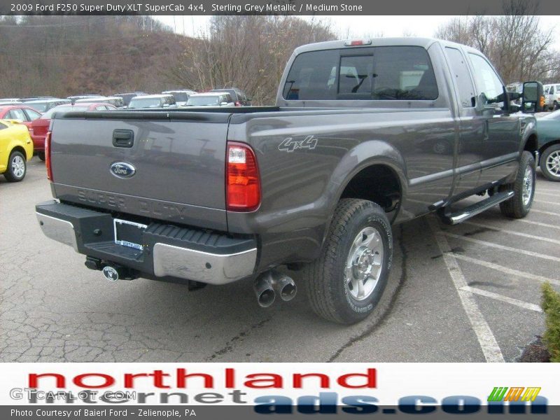 Sterling Grey Metallic / Medium Stone 2009 Ford F250 Super Duty XLT SuperCab 4x4