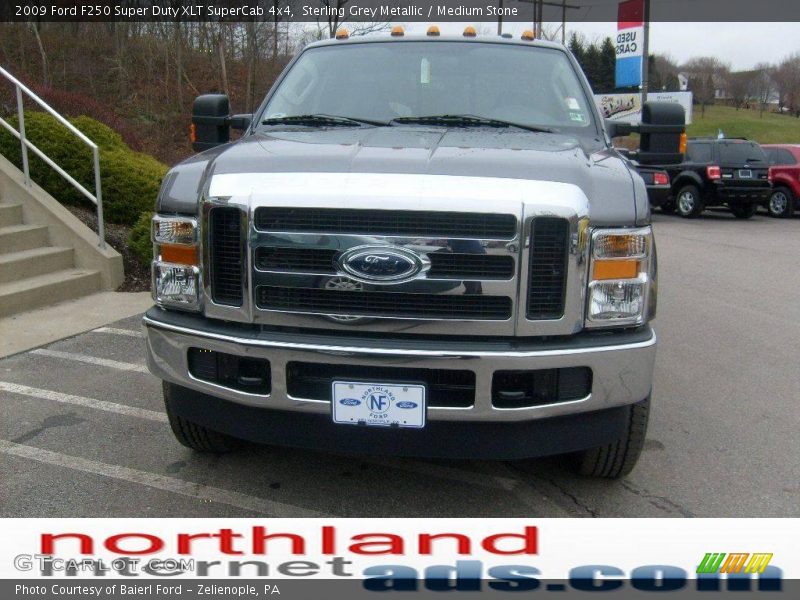 Sterling Grey Metallic / Medium Stone 2009 Ford F250 Super Duty XLT SuperCab 4x4