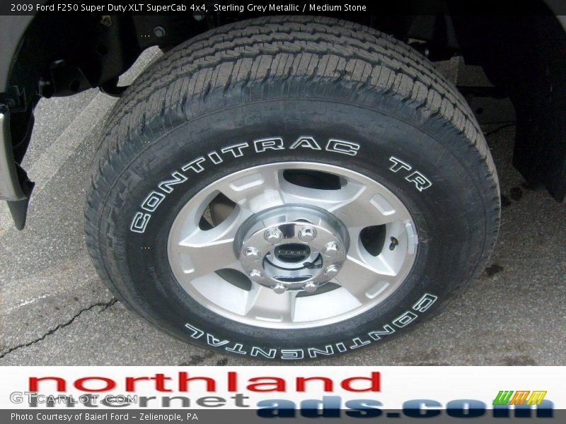 Sterling Grey Metallic / Medium Stone 2009 Ford F250 Super Duty XLT SuperCab 4x4