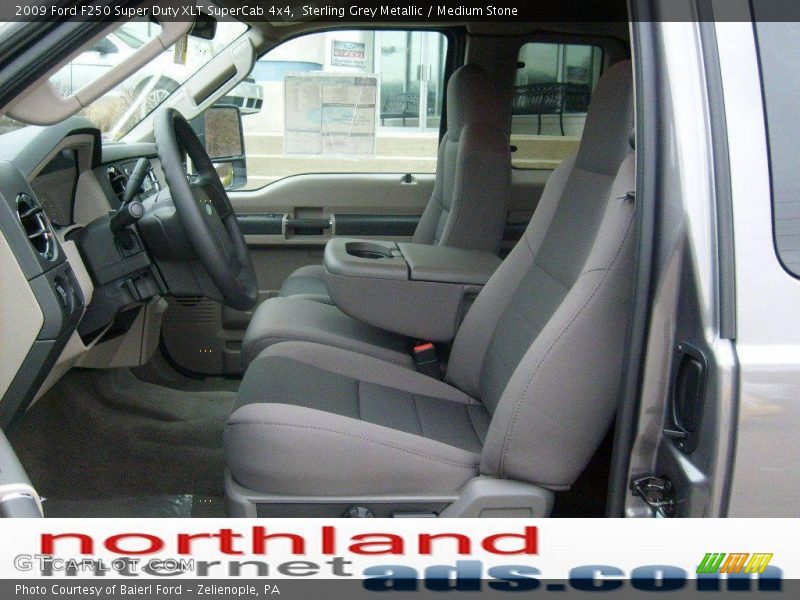 Sterling Grey Metallic / Medium Stone 2009 Ford F250 Super Duty XLT SuperCab 4x4
