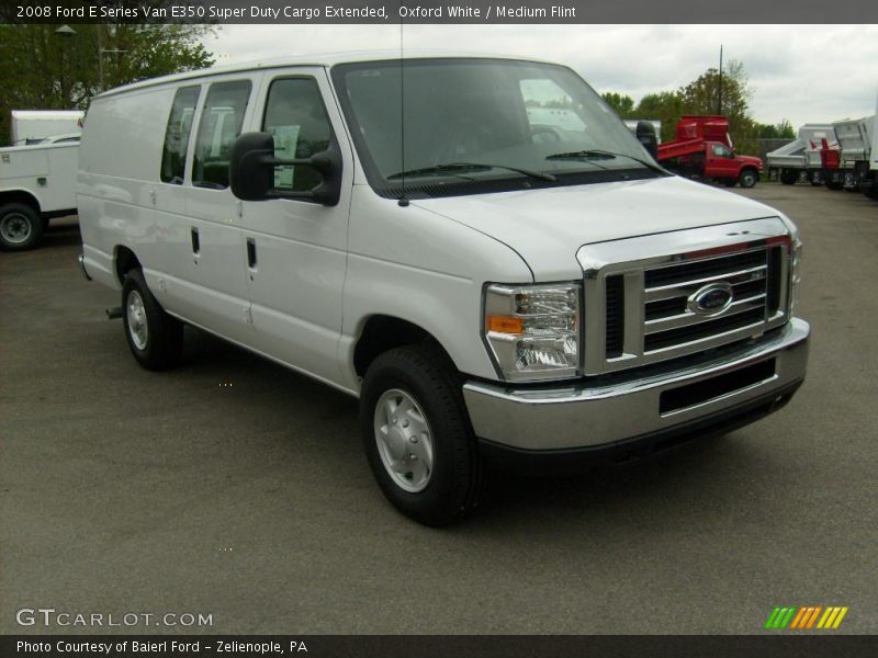 Oxford White / Medium Flint 2008 Ford E Series Van E350 Super Duty Cargo Extended
