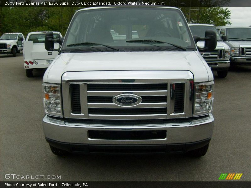 Oxford White / Medium Flint 2008 Ford E Series Van E350 Super Duty Cargo Extended