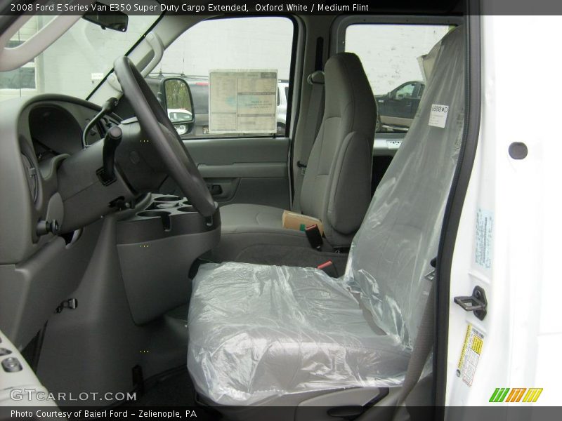 Oxford White / Medium Flint 2008 Ford E Series Van E350 Super Duty Cargo Extended