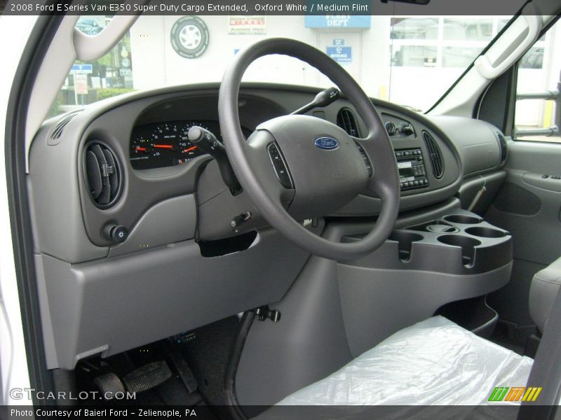 Oxford White / Medium Flint 2008 Ford E Series Van E350 Super Duty Cargo Extended