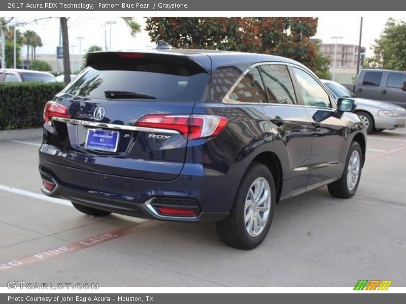 Fathom Blue Pearl / Graystone 2017 Acura RDX Technology
