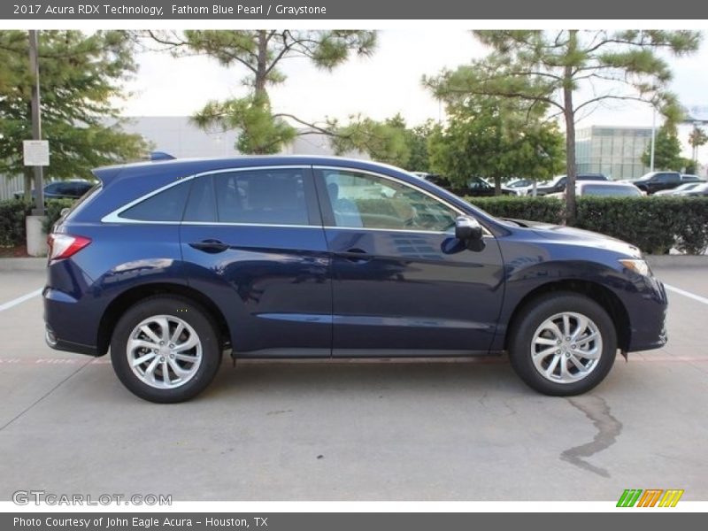 Fathom Blue Pearl / Graystone 2017 Acura RDX Technology