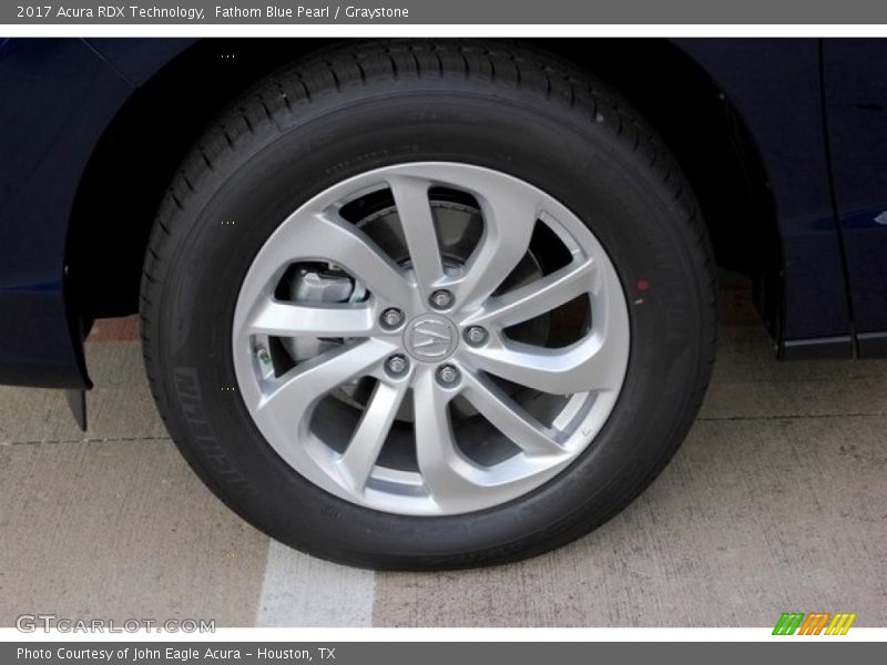 Fathom Blue Pearl / Graystone 2017 Acura RDX Technology