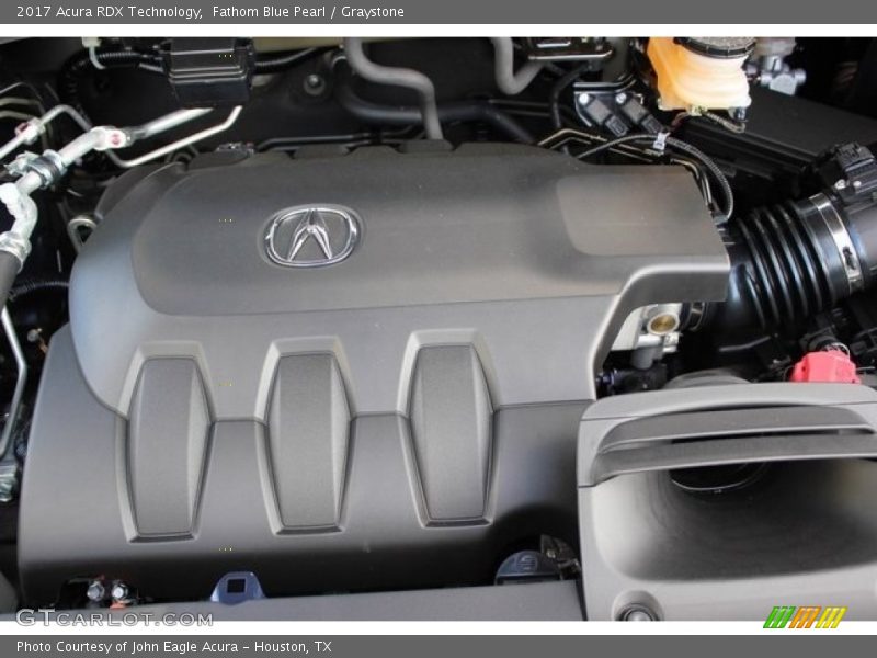 Fathom Blue Pearl / Graystone 2017 Acura RDX Technology