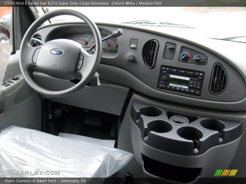 Oxford White / Medium Flint 2008 Ford E Series Van E350 Super Duty Cargo Extended
