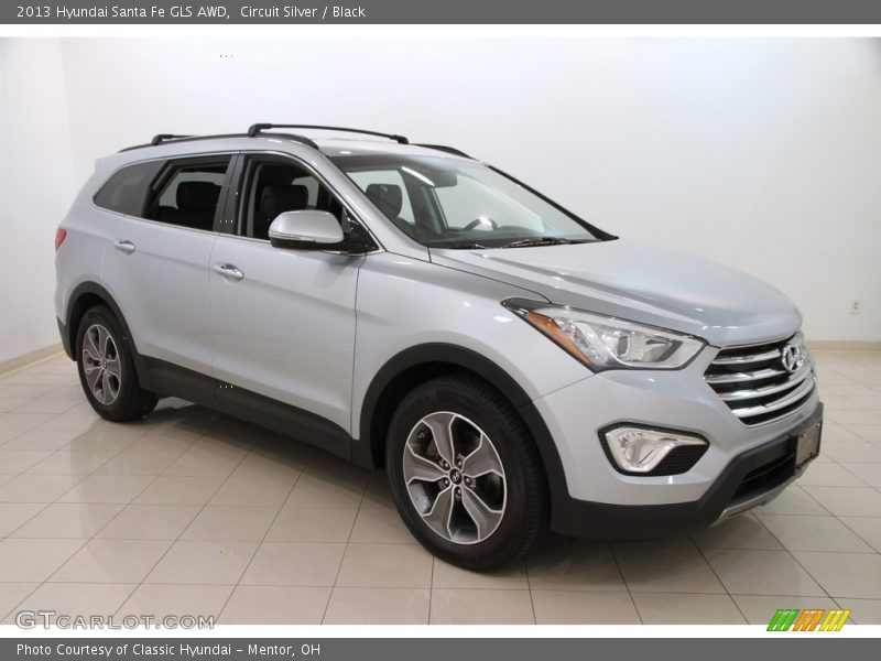 Circuit Silver / Black 2013 Hyundai Santa Fe GLS AWD